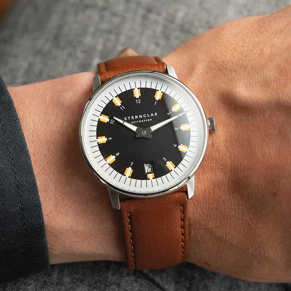 Đồng Hồ Nam Sternglas Egor Black Modena Brown S01-EG03-MO02 Màu Nâu - Bạc