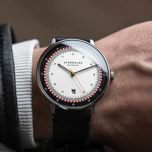 Đồng Hồ Nam Sternglas Hamburg Edition Hafen Quartz S01-HHH16-VI15 42mm Màu Đen Bạc