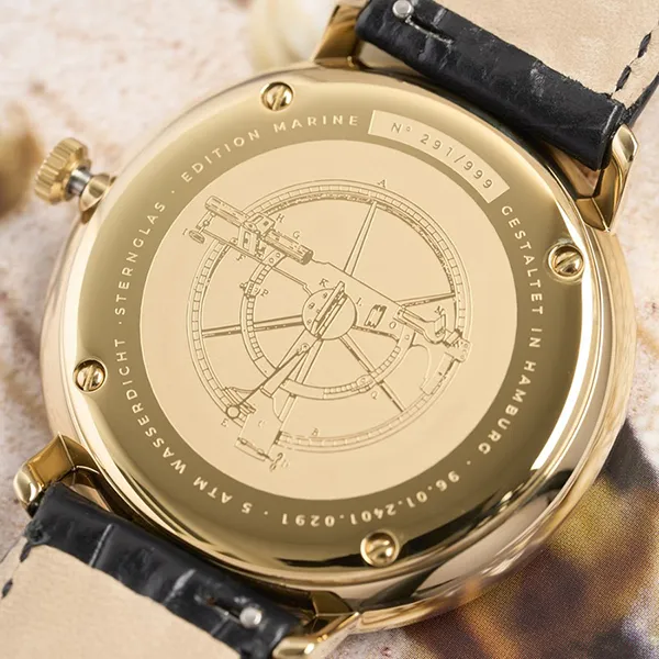 Đồng Hồ Nam Sternglas Hamburg Edition Marine S01-HHM07-HE03 Màu Xanh Dương