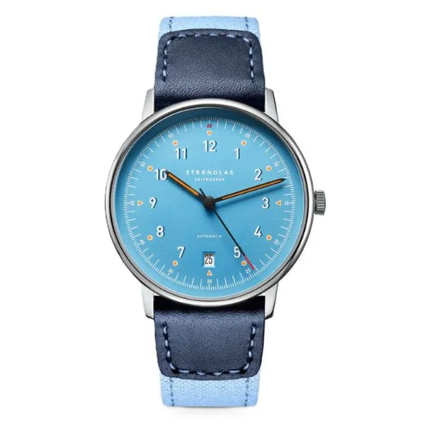 Đồng Hồ Nam Sternglas Lumatik Automatic S02-LM17-NY05 Màu Xanh Bạc - Đồng hồ - Vua Hàng Hiệu