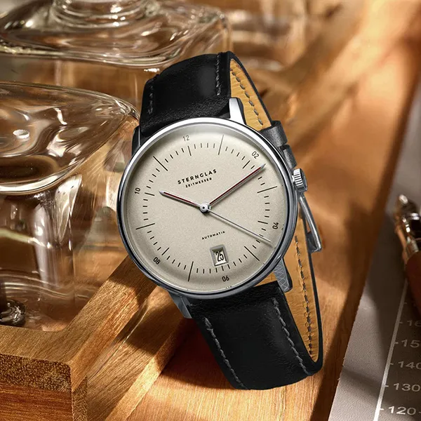 Đồng Hồ Nam Sternglas Naos Automatic Edition Oxford S02-NAO26-MO01 38mm Màu Đen Be