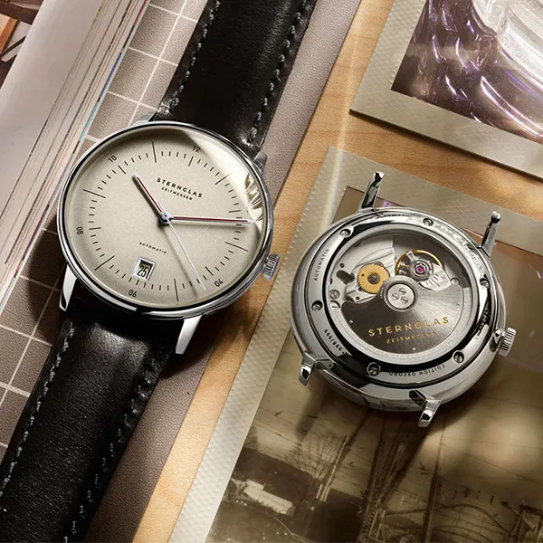 Đồng Hồ Nam Sternglas Naos Automatic Edition Oxford S02-NAO26-MO01 38mm Màu Đen Be