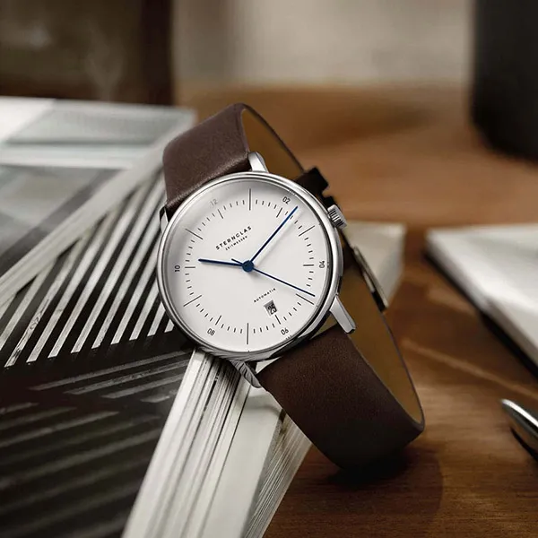 Đồng Hồ Nam Sternglas Naos Automatic White S02-NA01-PR04 - 38mm Màu Nâu Bạc