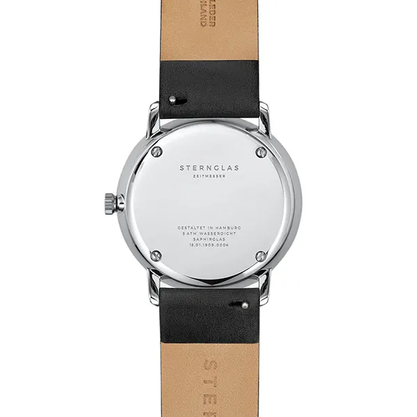 Đồng Hồ Nam Sternglas Naos Black S01-NA03-PR07 38mm Màu Đen
