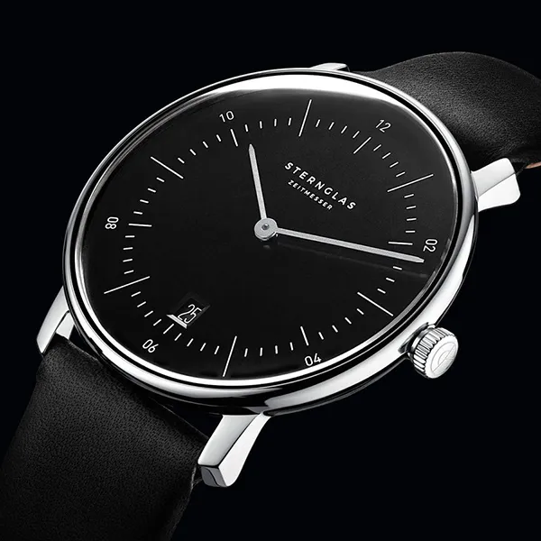 Đồng Hồ Nam Sternglas Naos Black S01-NA03-PR07 38mm Màu Đen