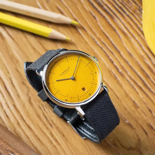 Đồng Hồ Nam Sternglas Naos Edition Yellow S01-NAY23-NY01 - 38mm Màu Đen Vàng
