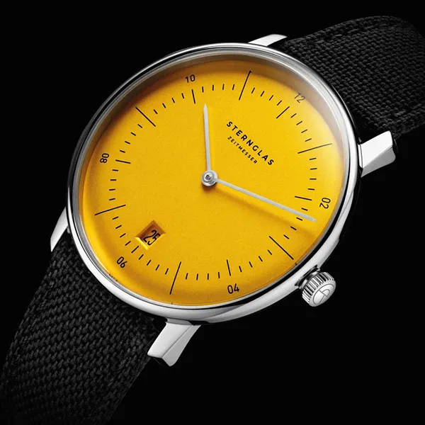 Đồng Hồ Nam Sternglas Naos Edition Yellow S01-NAY23-NY01 - 38mm Màu Đen Vàng