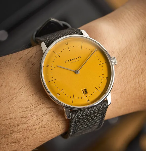 Đồng Hồ Nam Sternglas Naos Edition Yellow S01-NAY23-NY01 - 38mm Màu Đen Vàng