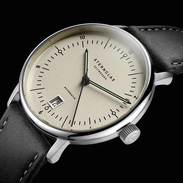 Đồng Hồ Nam Sternglas Naos Pro Automatic Alabaster Automatic S02-NP26-BR02 Màu Đen - Bạc