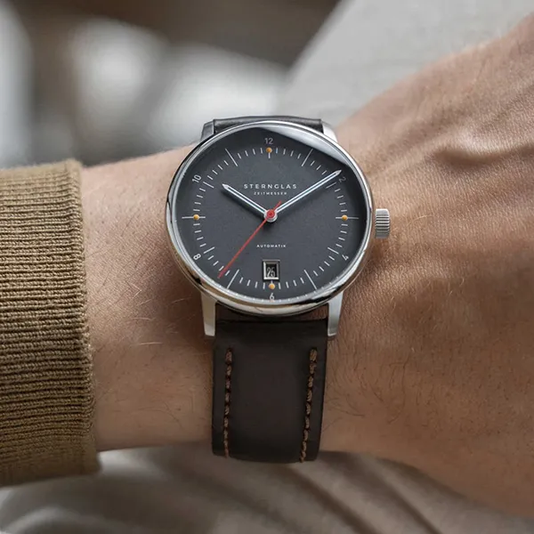 Đồng Hồ Nam Sternglas Naos Pro Automatic Anthracite S02-NP11-BR03 Màu Nâu Đen - Đồng hồ - Vua Hàng Hiệu