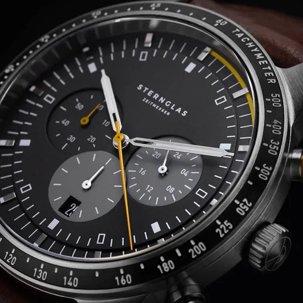 Đồng Hồ Nam Sternglas Tachymeter S01-TY03-M011 - 42mm Màu Nâu Đen