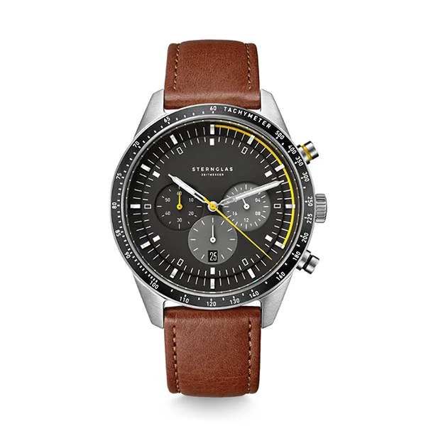 Đồng Hồ Nam Sternglas Tachymeter S01-TY03-M011 - 42mm Màu Nâu Đen
