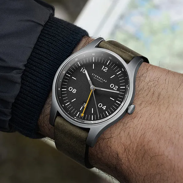 Đồng Hồ Nam Sternglas Taiga GMT S01-TA11-VI18 42mm Màu Xanh Đen - Đồng hồ - Vua Hàng Hiệu