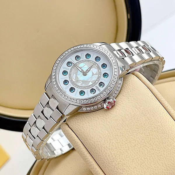 Đồng Hồ Nữ Fendi Ishine Diamond Watch Màu Bạc Phối Xanh - Đồng hồ - Vua Hàng Hiệu