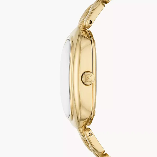 Đồng Hồ Nữ Fossil Sloan Three-Hand Gold-Tone Stainless Steel Watch ES5380 Màu Vàng Gold - Đồng hồ - Vua Hàng Hiệu