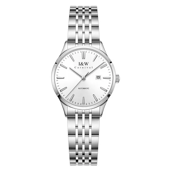 Đồng Hồ Nữ I&W Carnival Automatic Watch IW509L-DT (IW509L11) Màu Bạc/Trắng