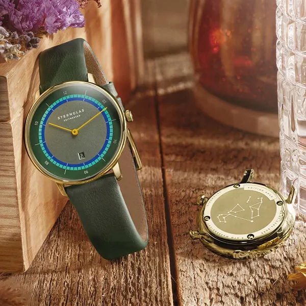 Đồng Hồ Nữ Sternglas Naos XS Edition Argo Dark Green S01-NDA22-KL09 33mm Màu Xanh Lá