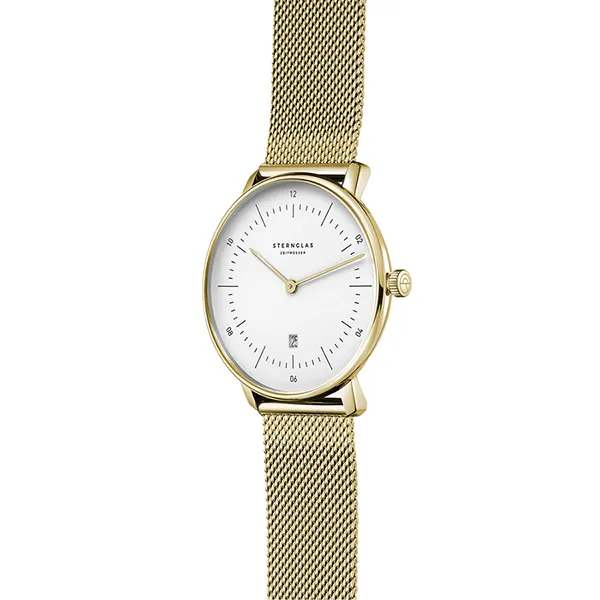 Đồng Hồ Nữ Sternglas Naos XS Gold Milanaise S01-ND02-MI07 Màu Vàng