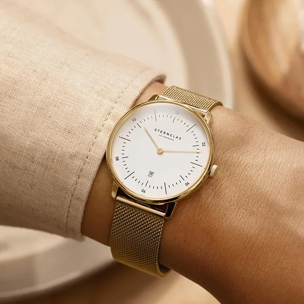 Đồng Hồ Nữ Sternglas Naos XS Gold Milanaise S01-ND02-MI07 Màu Vàng