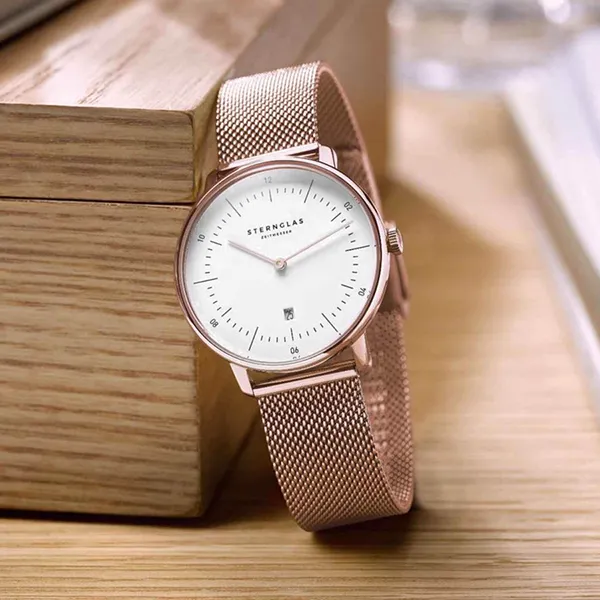 Đồng Hồ Nữ Sternglas Naos XS Rosegold S01-ND13-MI09 33mm Màu Vàng Hồng
