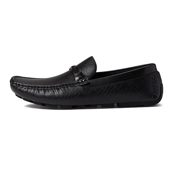 Giày Lười Nam Tommy Hilfiger Men's Ancer Driving Style Loafer Shoes Màu Đen Size 9.5 - Giày - Vua Hàng Hiệu