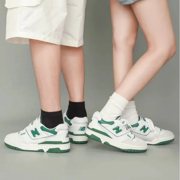 Giày Pickleball New Balance 550 White Green BB550WT1 Màu Trắng Phối Xanh Green Size 40.5 - Pickleball - Vua Hàng Hiệu