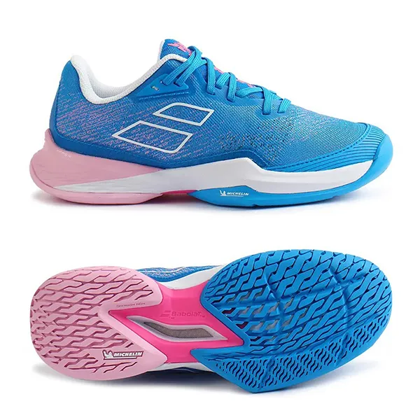 Giày Pickleball Nữ Babolat Jet Mach 3 All Court 31S23630-4106 Màu Xanh Blue Size 36.5 - Pickleball - Vua Hàng Hiệu