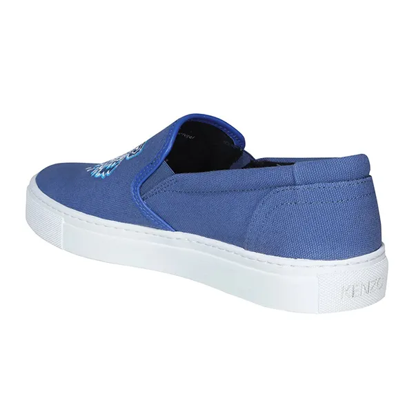 Giày Slip On Nam Kenzo Logo Tiger Embroidered Màu Xanh Blue Size 39 - Giày - Vua Hàng Hiệu