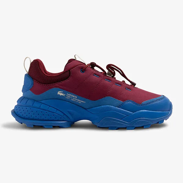 Giày Sneaker Nam Lacoste L-GUARD BREAKER-BURG/BLU 46SMA0084 AIC Màu Xanh Phối Đỏ Size 8