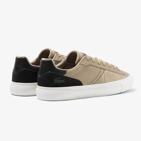 Giày Sneaker Nam Lacoste Men's Colorblock Leather L006-BRW/OFF 46SMA0017 BW7 Màu Nâu Size 8