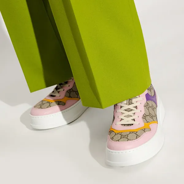 Giày Sneaker Nữ Gucci GG Supreme Canvas Beige 726850-FABAW-9785 Phối Màu Size 35