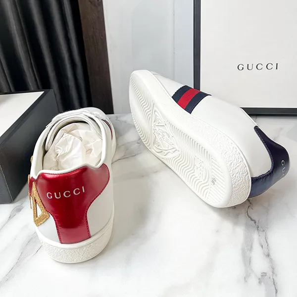 Giày Sneaker Gucci WMNS Ace Loved 505328-DOPE0-9095 Màu Trắng Size 5.5