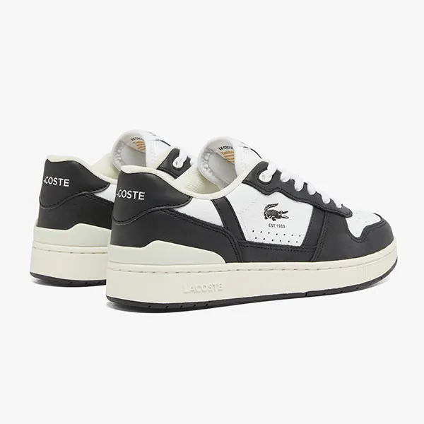 Giày Sneaker Nam Lacoste TClip Set Leather 48SFA0052 147 Màu Đen Trắng Size 8