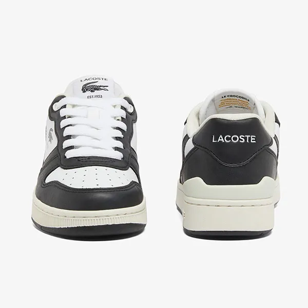 Giày Sneaker Nam Lacoste TClip Set Leather 48SFA0052 147 Màu Đen Trắng Size 8