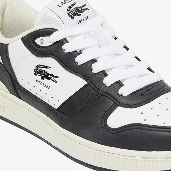 Giày Sneaker Nam Lacoste TClip Set Leather 48SFA0052 147 Màu Đen Trắng Size 8
