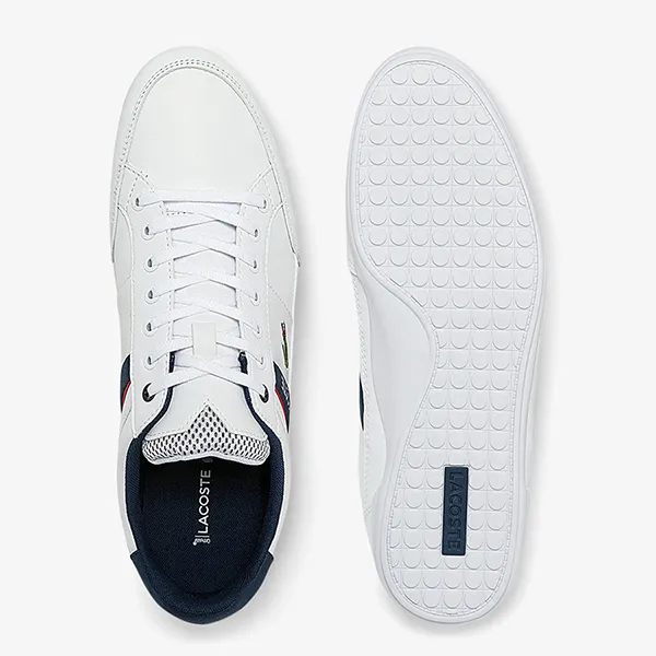 Giày Thể Thao Lacoste Chaymon Textile And Synthetic Trainers 40CMA0067 407 Màu Xanh Trắng Size 42