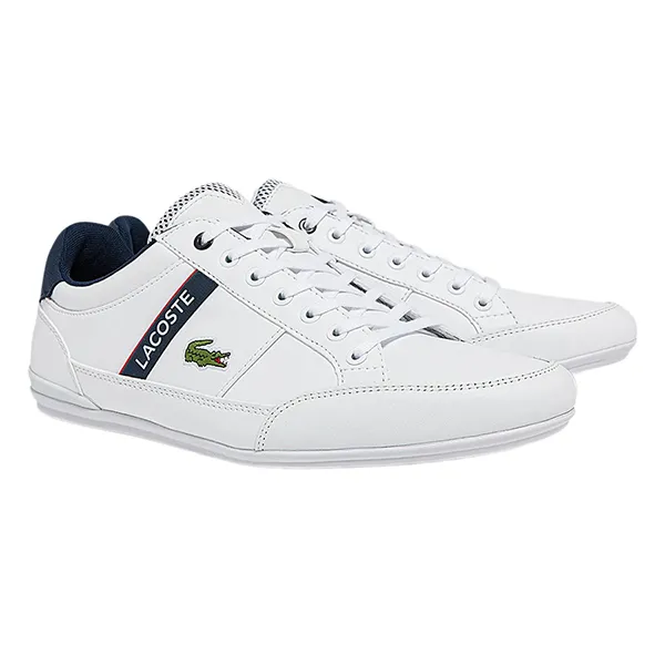 Giày Thể Thao Lacoste Chaymon Textile And Synthetic Trainers 40CMA0067 407 Màu Xanh Trắng Size 42