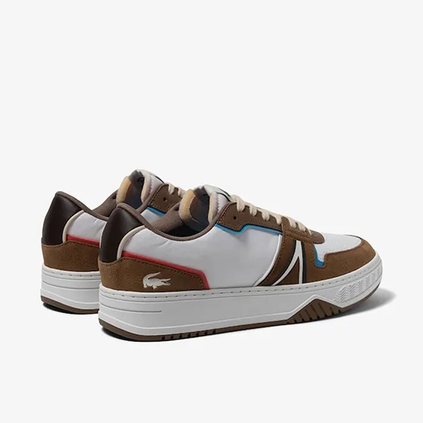 Giày Thể Thao Nam Lacoste L001 Leather Colour Block Trainers 45SMA0083 Phối Màu Size 8