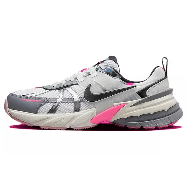 Giày Thể Thao Nữ Nike V2K Run Shoes FZ5061-100 Màu Xám Hồng Size 38 - Giày - Vua Hàng Hiệu