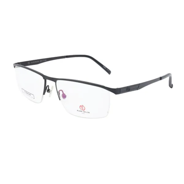 Gọng Kính Nam Alain Delon Rectangle ADT1138 C12M Màu Đen - Kính mắt - Vua Hàng Hiệu