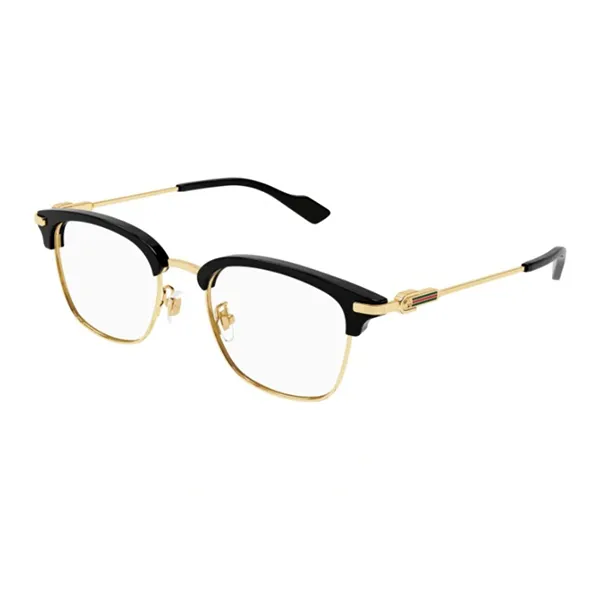 Gọng Kính Nam Gucci Browline GG1606OK 002 Màu Đen Vàng - Kính mắt - Vua Hàng Hiệu
