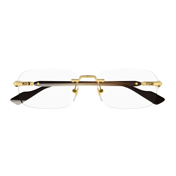 Gọng Kính Nam Gucci GG1221O 002 Màu Nâu Vàng