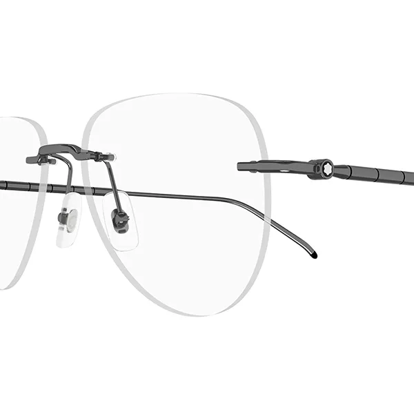 Gọng Kính Nam Montblanc MB0312O 003 Màu Đen Xám - Kính mắt - Vua Hàng Hiệu