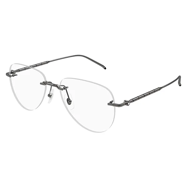Gọng Kính Nam Montblanc MB0312O 003 Màu Đen Xám - Kính mắt - Vua Hàng Hiệu