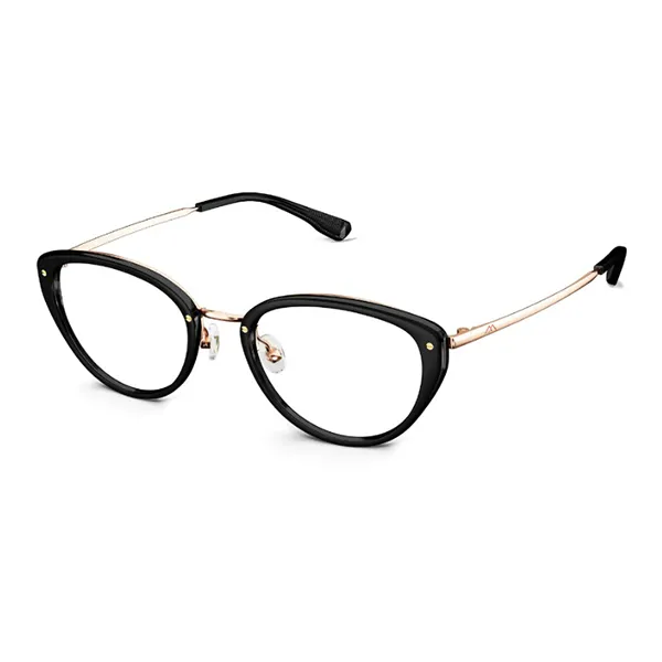 Gọng Kính Nữ Molsion Cat Eye MJ6200 B10 Màu Đen Phối Vàng Hồng