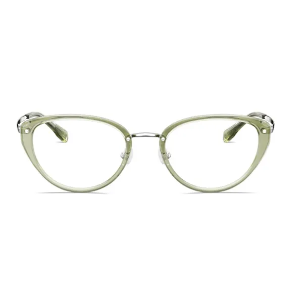 Gọng Kính Nữ Molsion Cat Eye MJ6200 B80 Màu Xanh Phối Bạc
