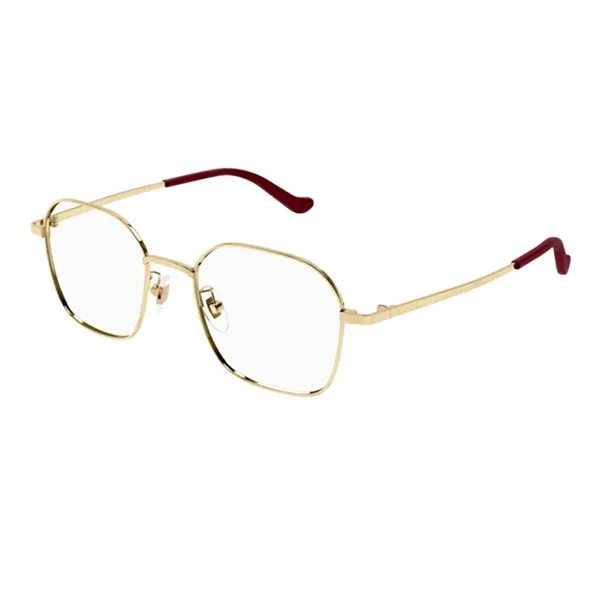 Gọng Kính Unisex Gucci Square GG1611OA 003 Màu Vàng Gold - Kính mắt - Vua Hàng Hiệu