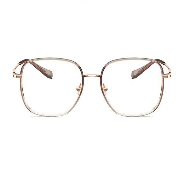 Gọng Kính Unisex Molsion Square MH6000 B29 Màu Xám Phối Vàng Hồng - Kính mắt - Vua Hàng Hiệu