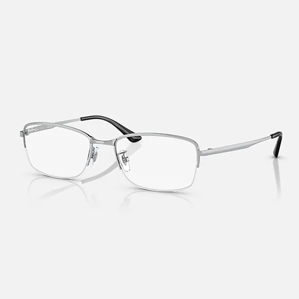 Gọng Kính Unisex Rayban Rectangle 0RX8774D 102955 Màu Bạc - Kính mắt - Vua Hàng Hiệu