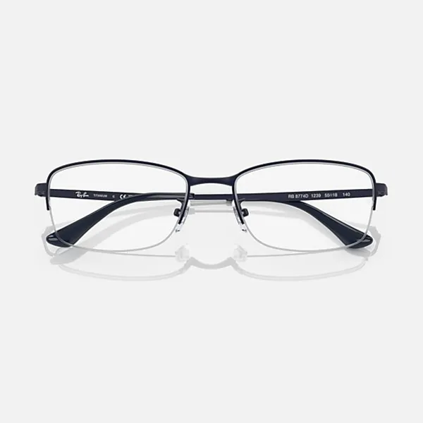 Gọng Kính Unisex Rayban Rectangle 0RX8774D 123955 Màu Xanh Đen - Kính mắt - Vua Hàng Hiệu